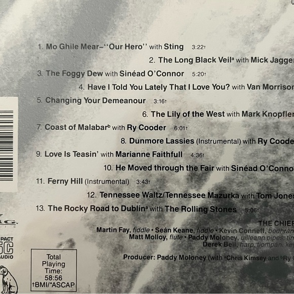 1 CD Chieftains with Special Guests, Long Black Veil - Picture 3 of 3